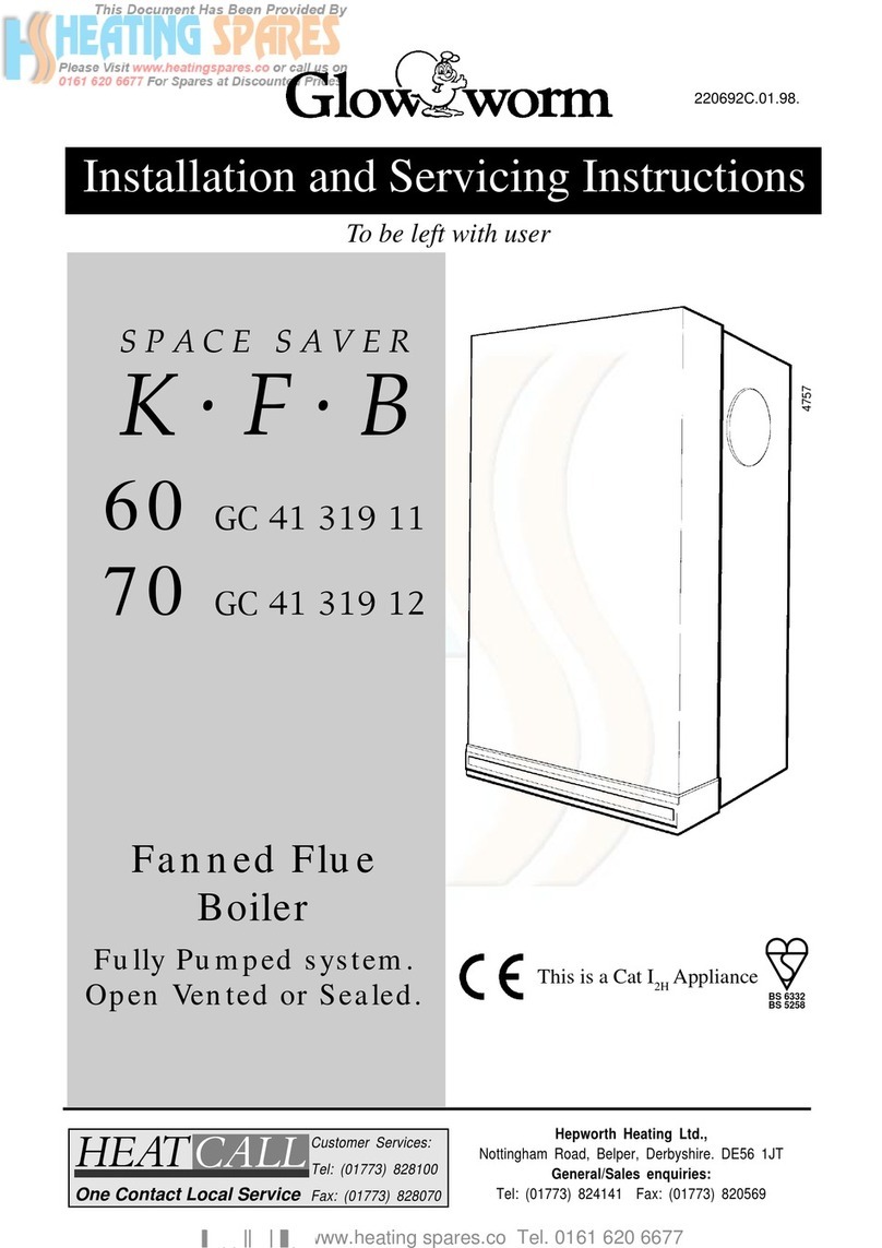 Glowworm Space Saver K.F.B 60 User guide
