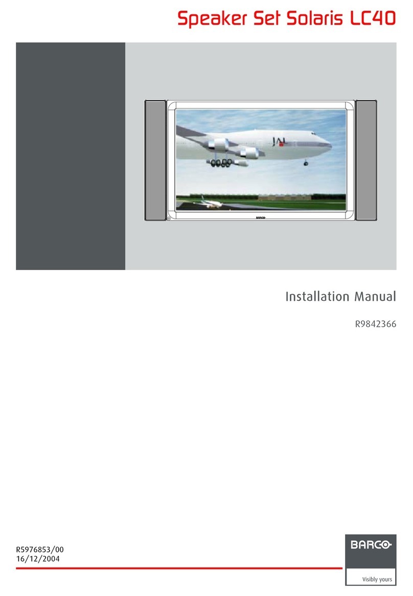 Barco R9842366 installation manual