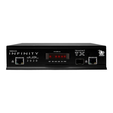 ADDER AdderLink Infinity 1002 User manual