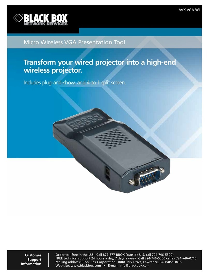 Black Box AVX-VGA-WI User manual Black Box AVX-VGA-WI User manual