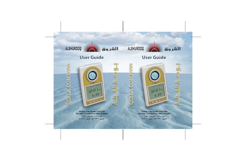 Alshurooq Quibla Compass user guide