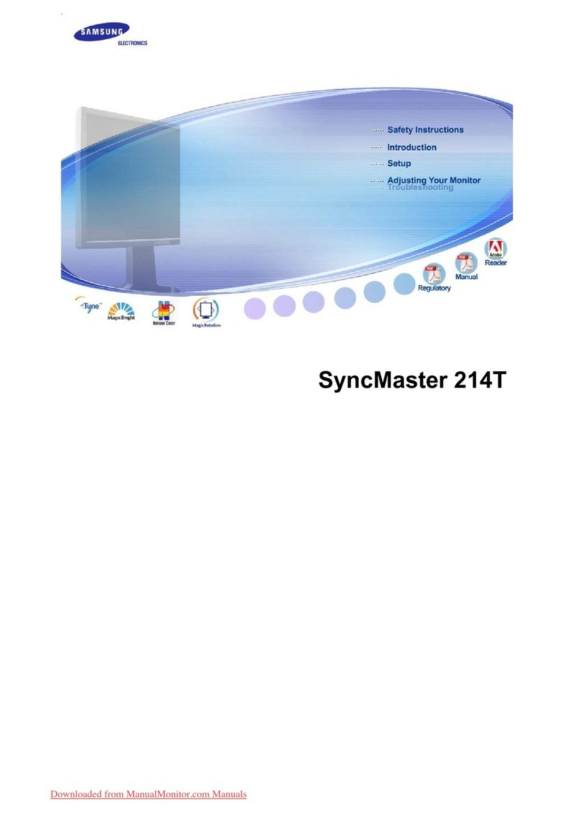Samsung 214T - SyncMaster - 21.3" LCD Monitor User manual Samsung 214T - SyncMaster - 21.3" LCD Monitor User manual