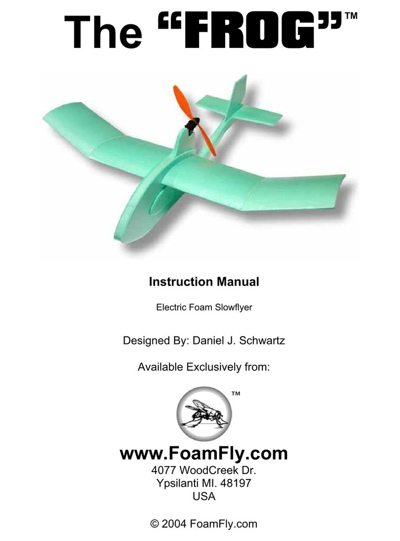 FoamFly The "Frog" instruction manual FoamFly The "Frog" instruction manual
