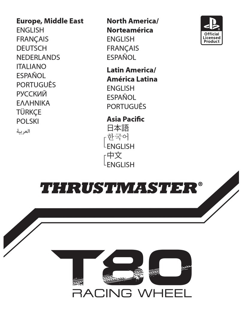 Thrustmaster T80 Ferrari 488 GTB Edition user manual