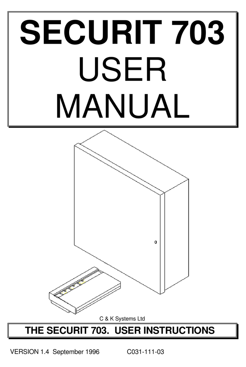 C & K Systems Securit 703 User instructions