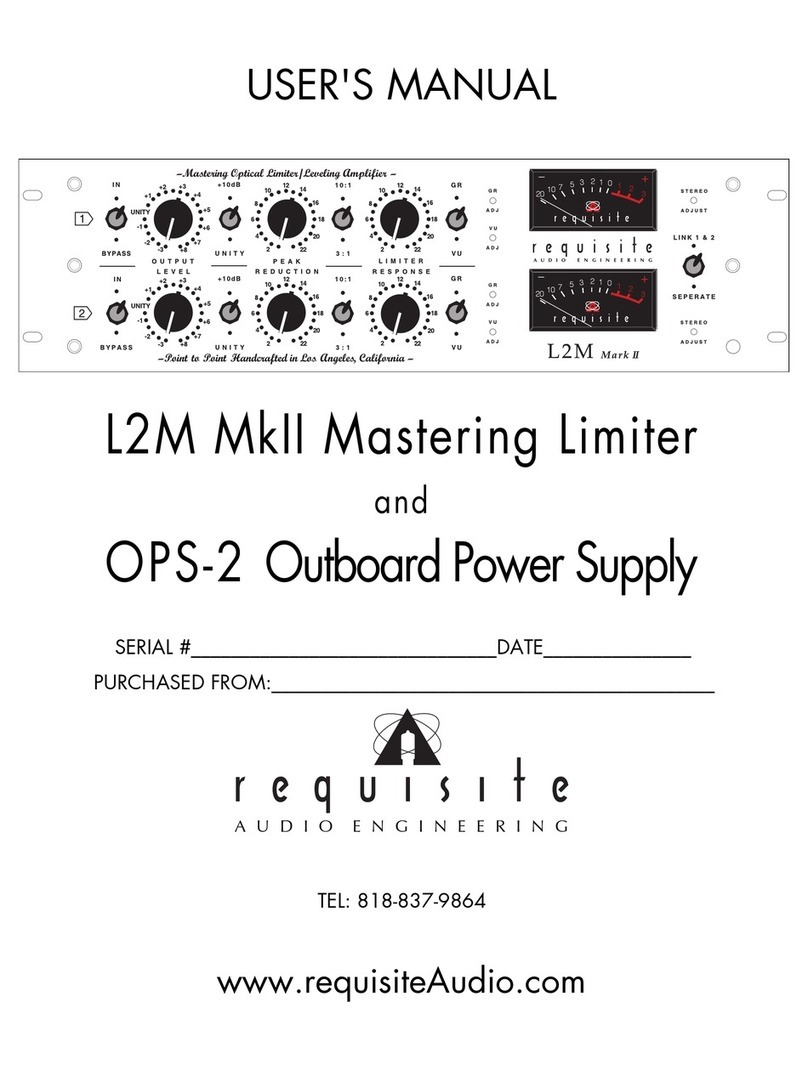 Requisite Audio Engineering L2M MkII User manual