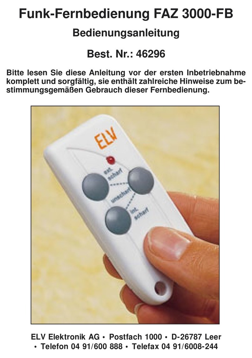 elv FAZ 3000-FB User manual