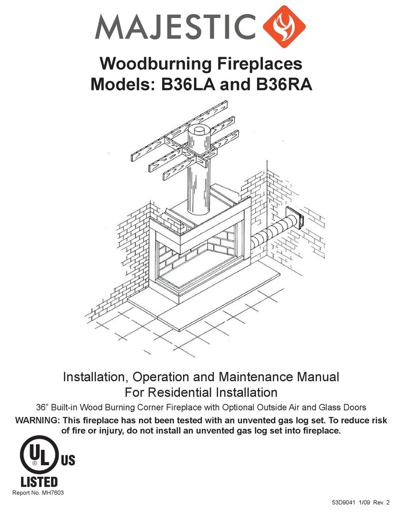 Majestic B36LA Installation, operation and maintenance instructions Majestic B36LA Installation, operation and maintenance instructions