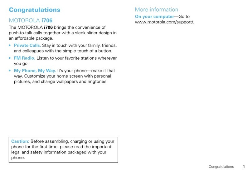 Motorola i706 User manual