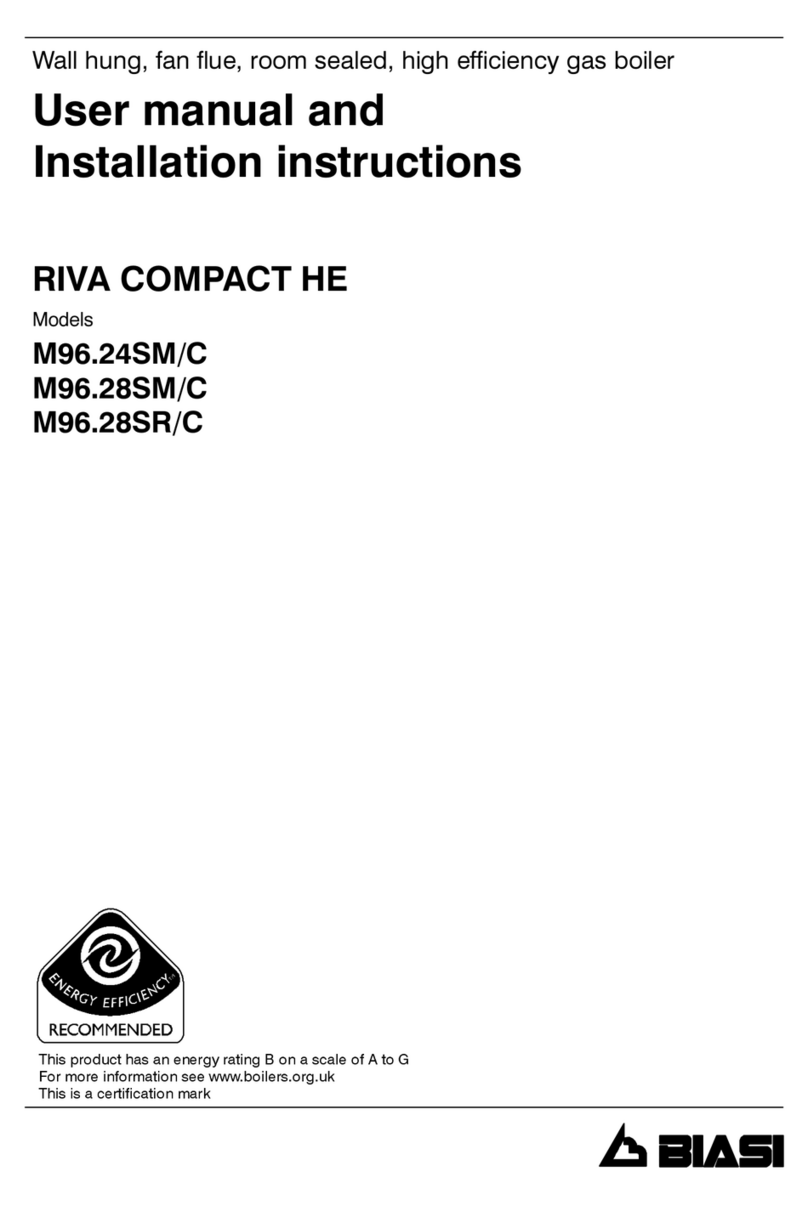 Biasi RIVA COMPACT HE M96.24SM/C Operating and maintenance instructions