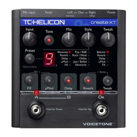 TC-Helicon VoiceTone Create.XT User manual
