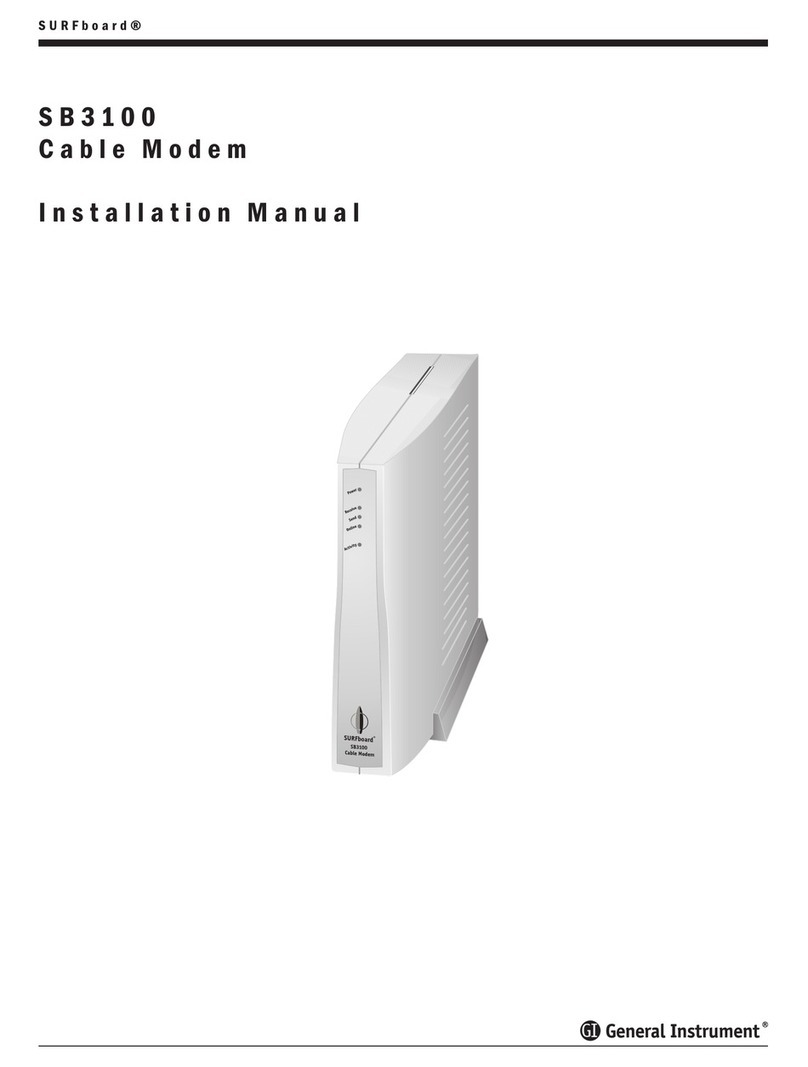 General Instrument SURFboard SB3100 User manual