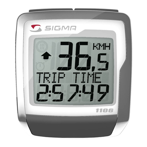 Sigma BC 1106 User manual