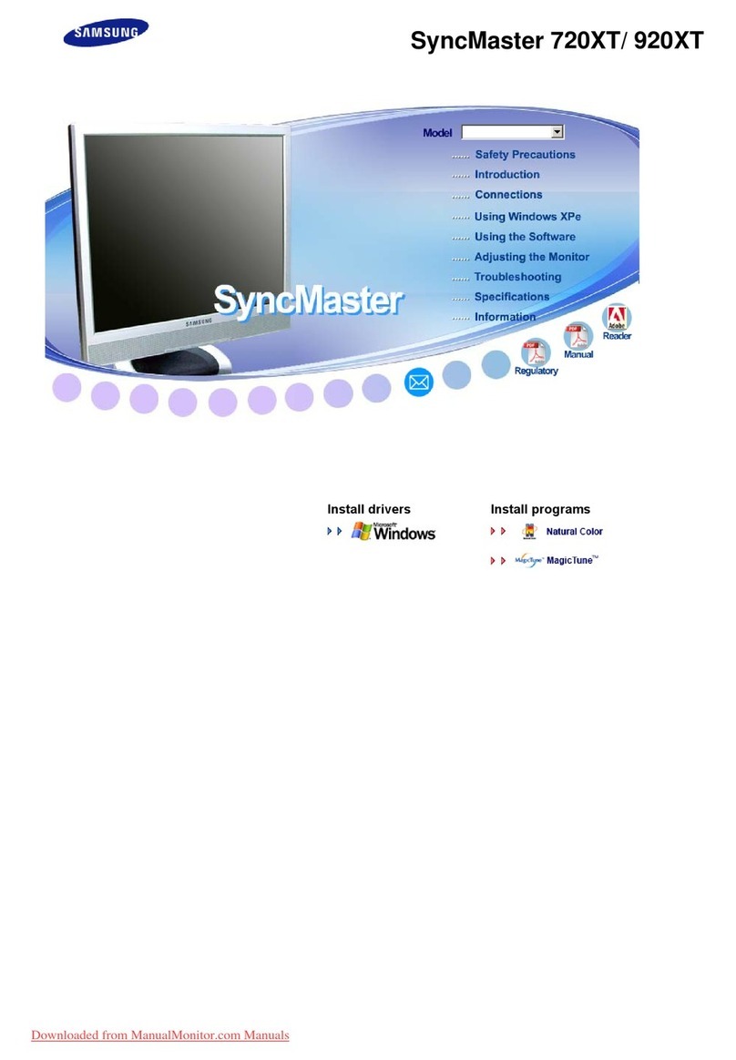 Samsung 720XT - SyncMaster - 256 MB RAM User manual