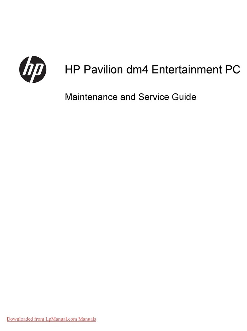 HP Pavilion dm4 Entertainment PC Manual