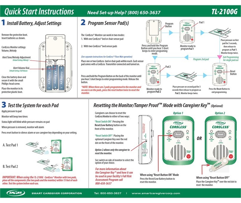 SMART Cordless TL-2100G Installation and use instruction