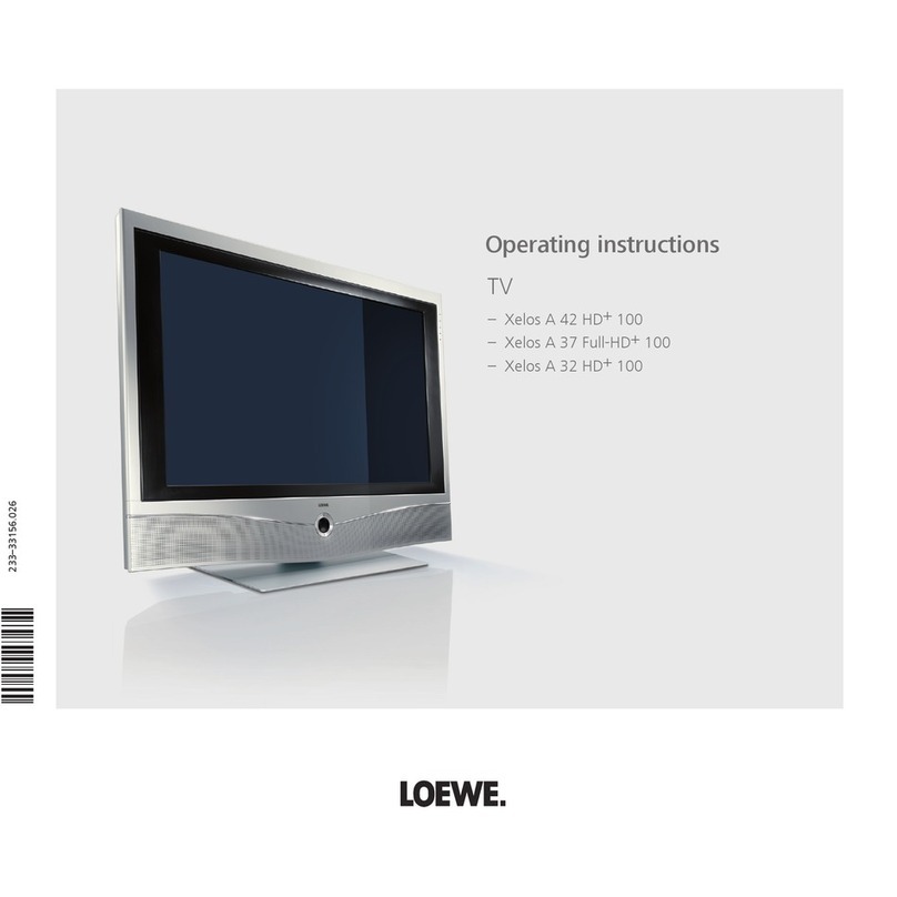 Loewe Xelos A 42 HD+ 100 User manual