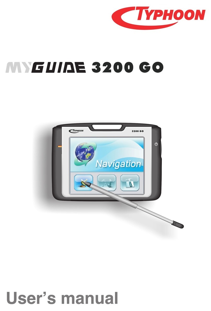 TYPHOON MyGuide 3200 Go User manual