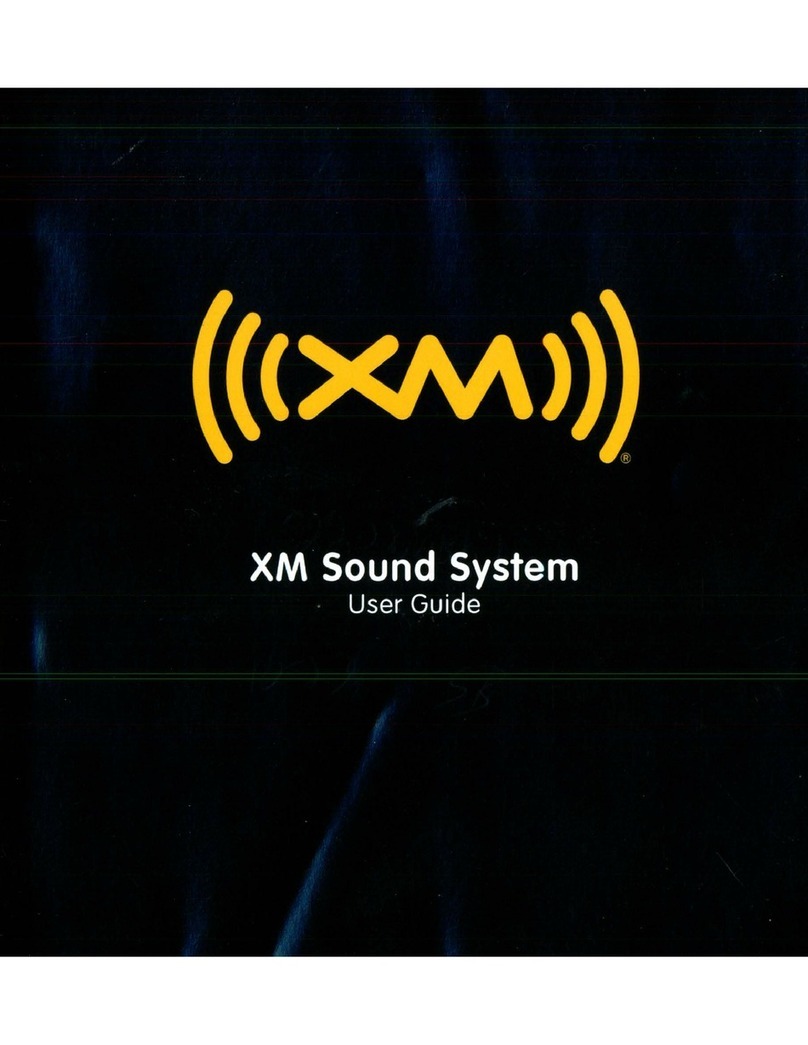 XM Sound System user guide