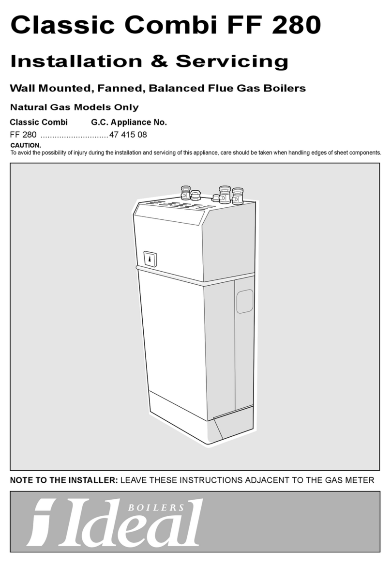 Ideal Boilers Classic Combi FF 280 User manual