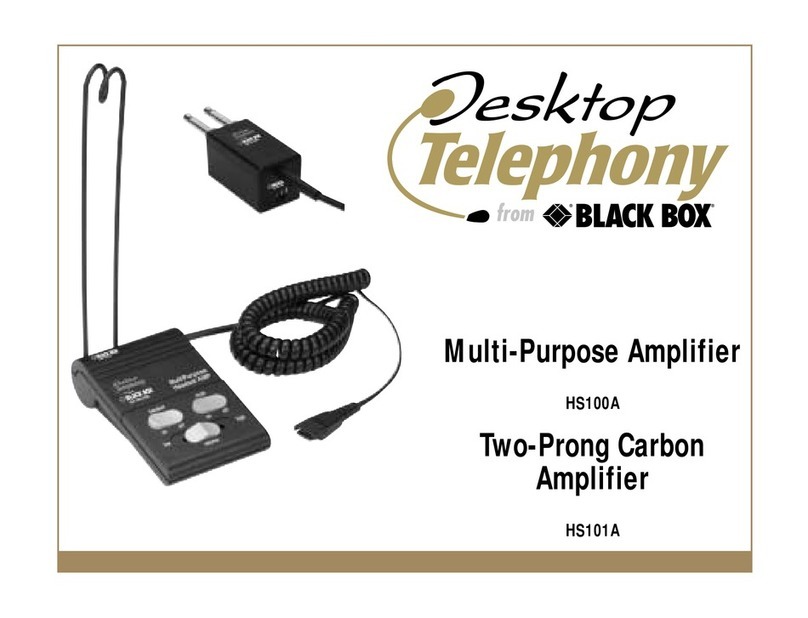 Black Box HS100A User manual