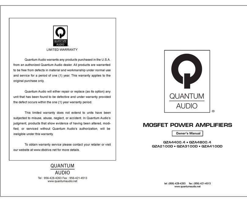 Quantum Audio QZA4400.4 User manual
