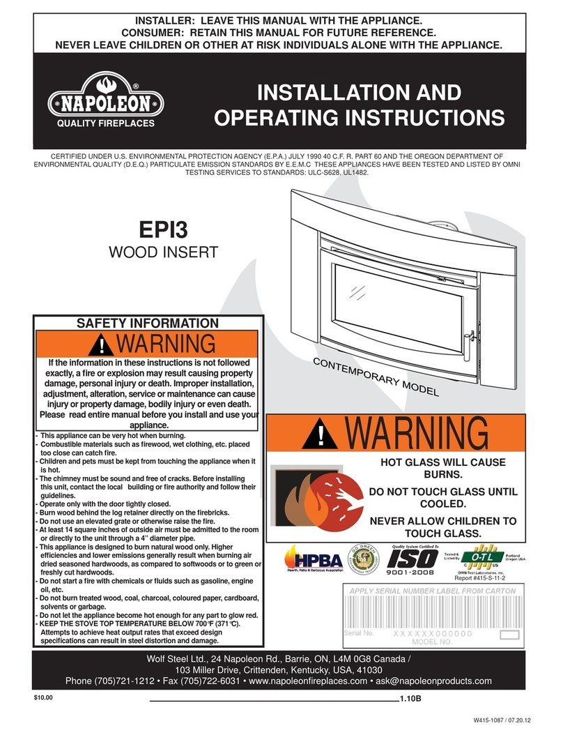 Napoleon EPI3 User manual