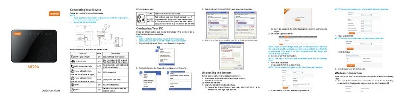Mobinil MF29A quick start guide