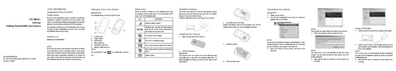 Zte MF65 User manual Zte MF65 User manual