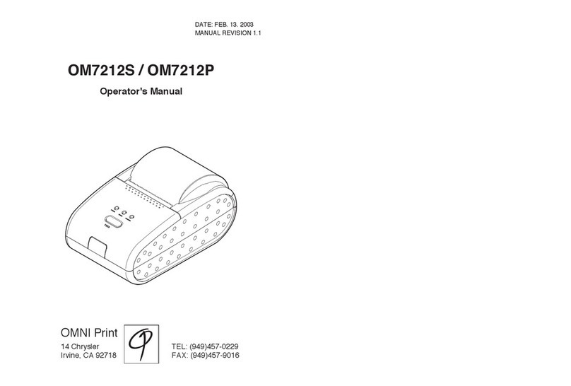 OmniPrint OM7212S User manual