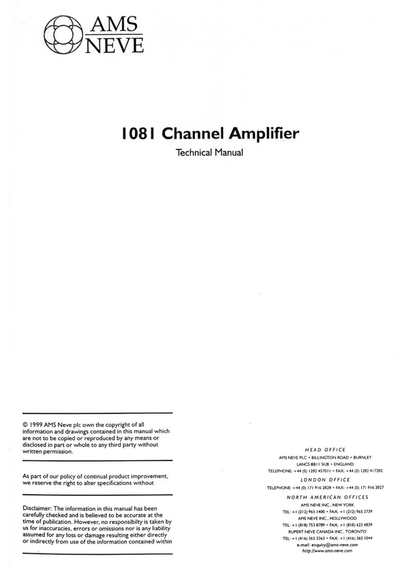 AMS Neve 1081 Technical manual