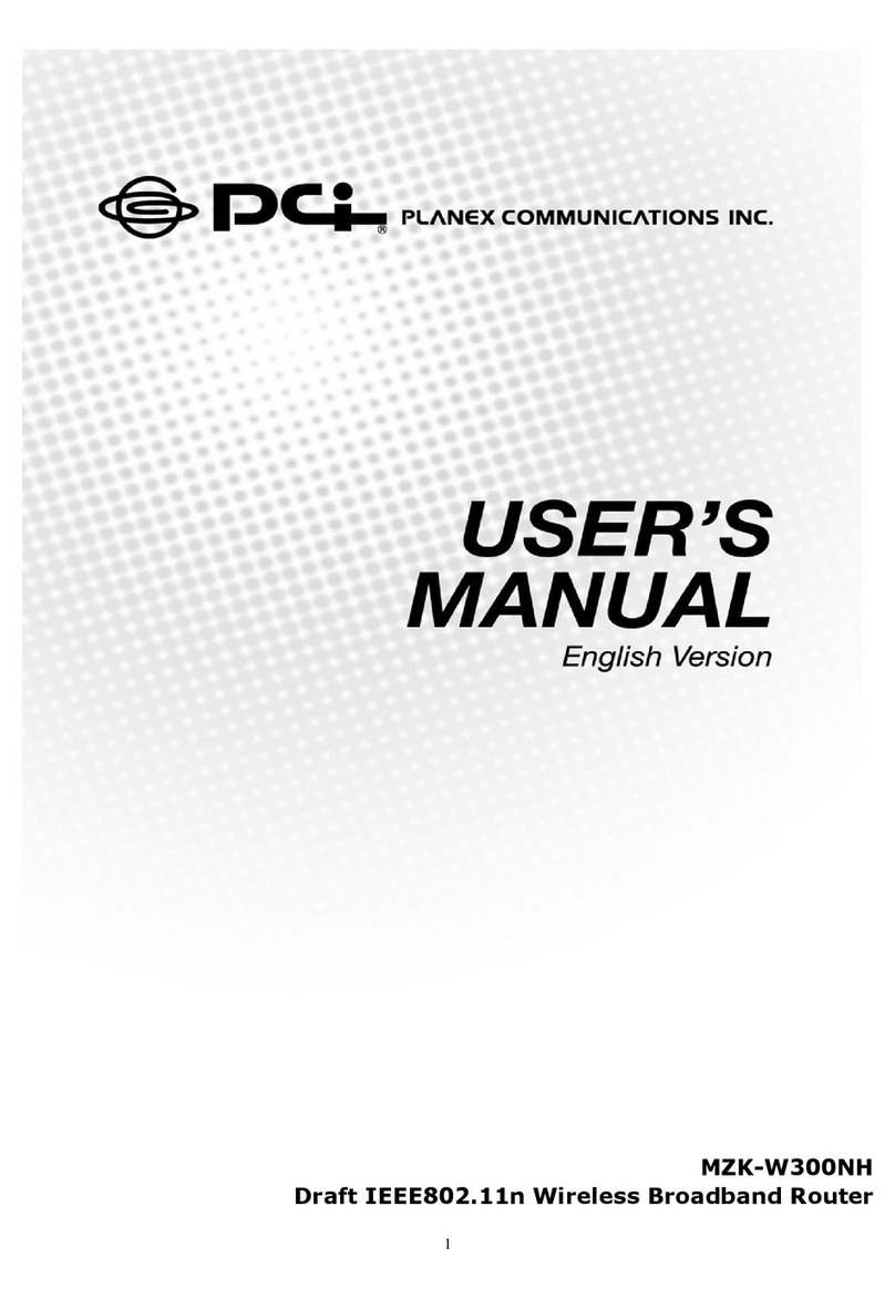 PCI MZK-W300NH User manual
