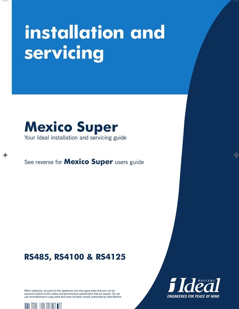 Ideal Boilers Mexico Super RS485 User manual Ideal Boilers Mexico Super RS485 User manual