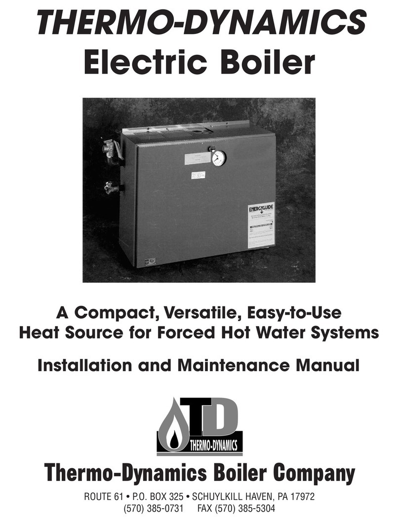 Thermo-Dynamics Boiler TDE-10 Installation and maintenance manual