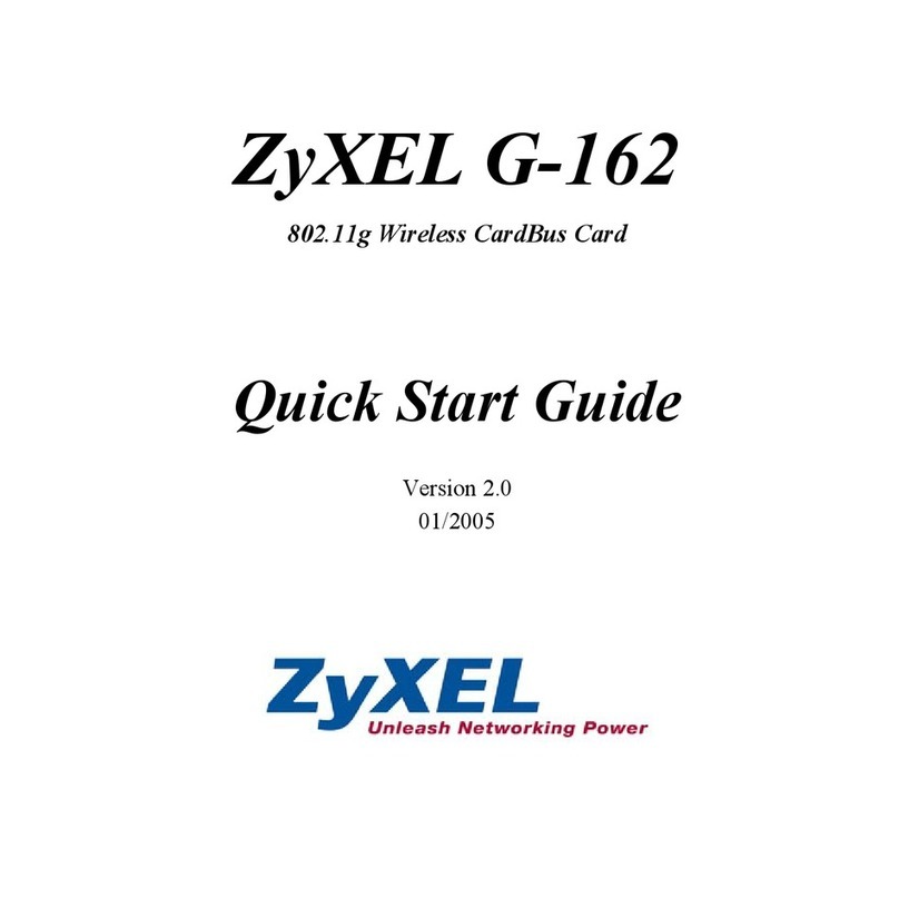 ZyXEL Communications G-162 User manual