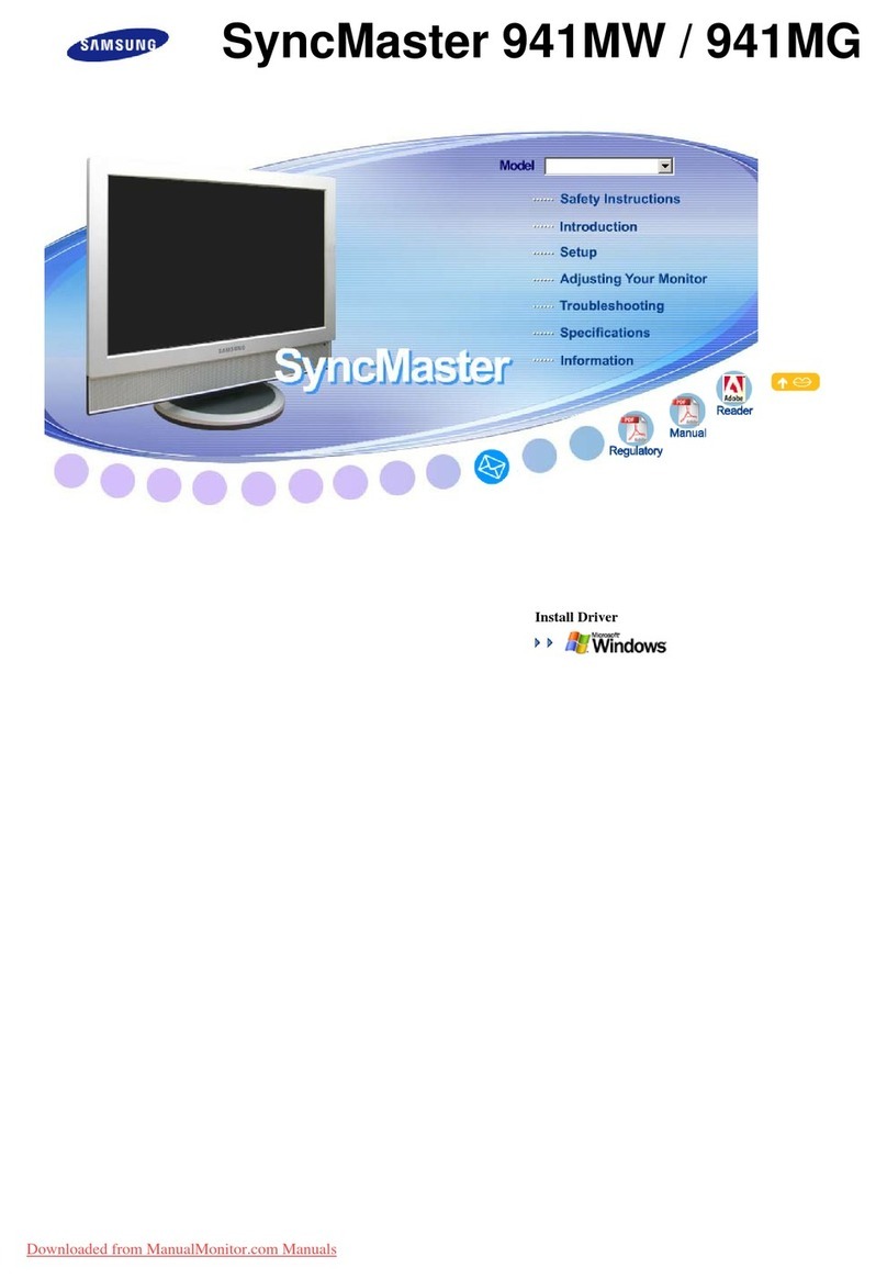 Samsung SyncMaster 941MW User manual