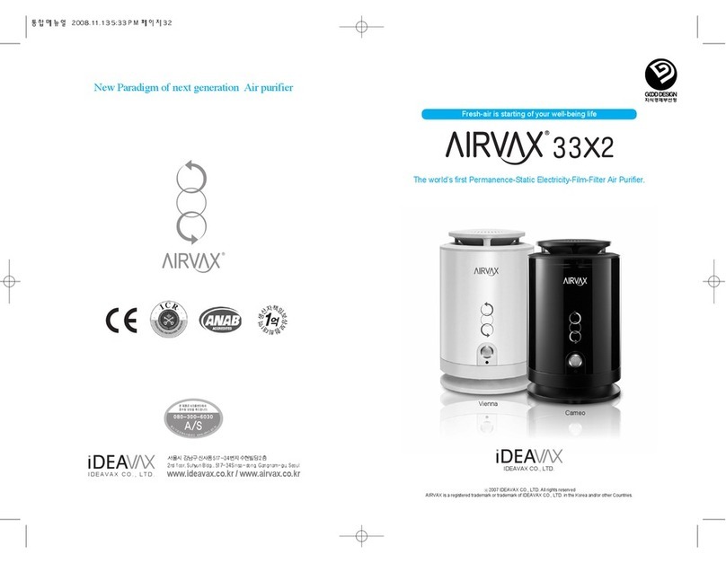 AirVax 33X2 User manual