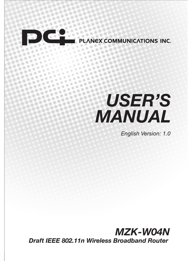 PCI MZK-W04N User manual