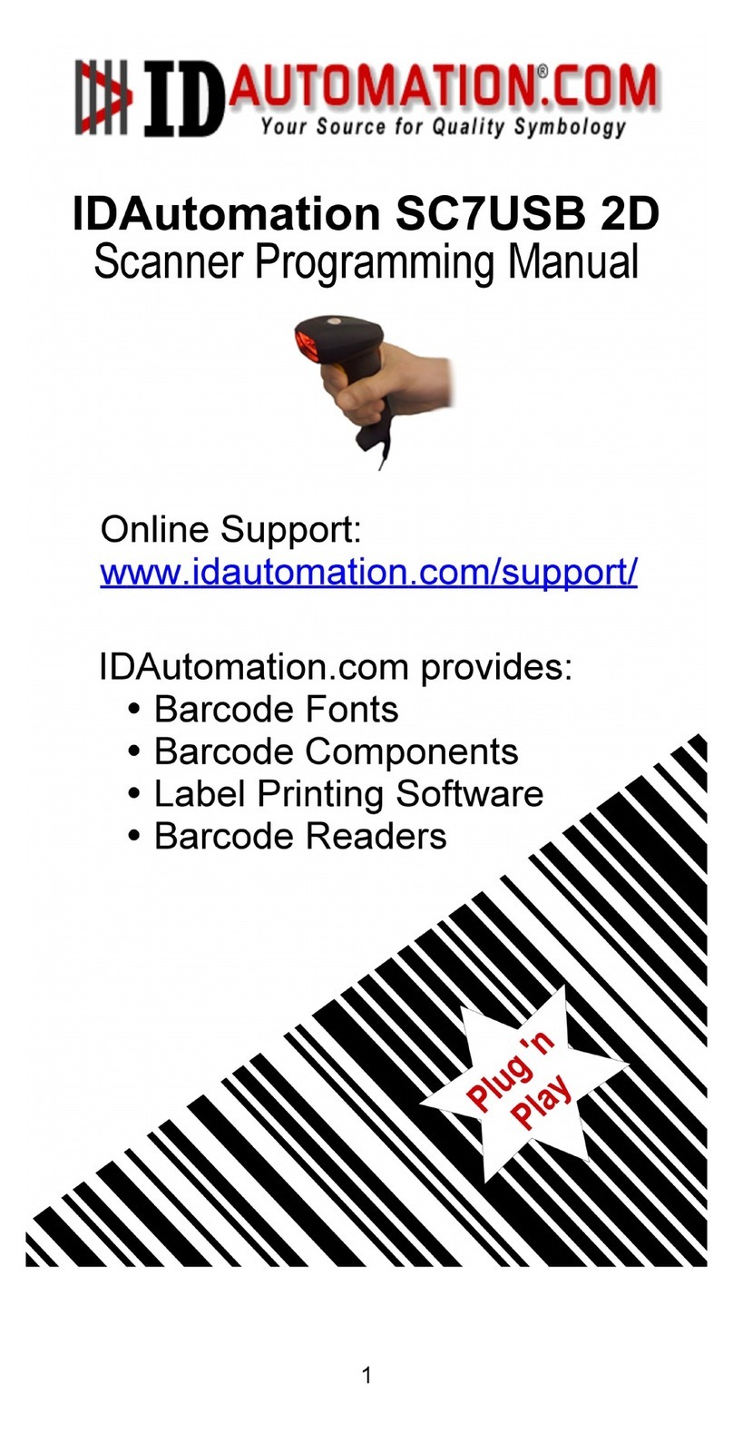 IdAutomation SC7USB 2D Programming manual