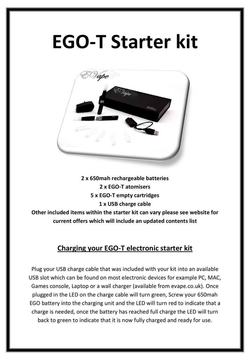 EVape EGO-T Instructions for use