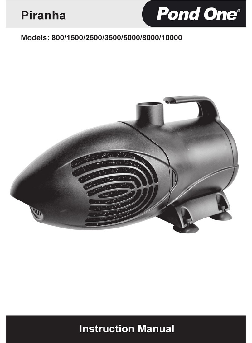 Pond One Piranha 800 instruction manual