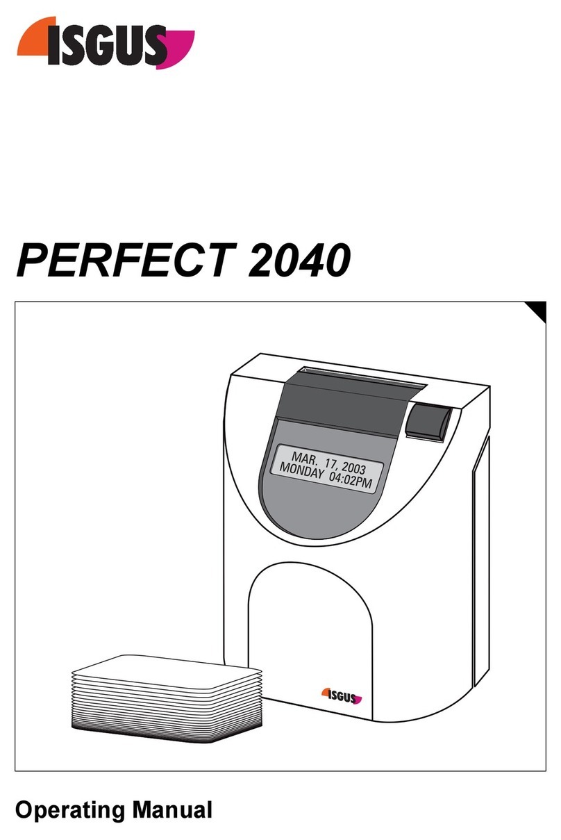 Isgus Perfect 2040 operating manual