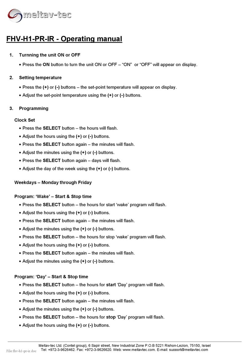 meitav-tec FHV-H1-PR-IR operating manual meitav-tec FHV-H1-PR-IR operating manual