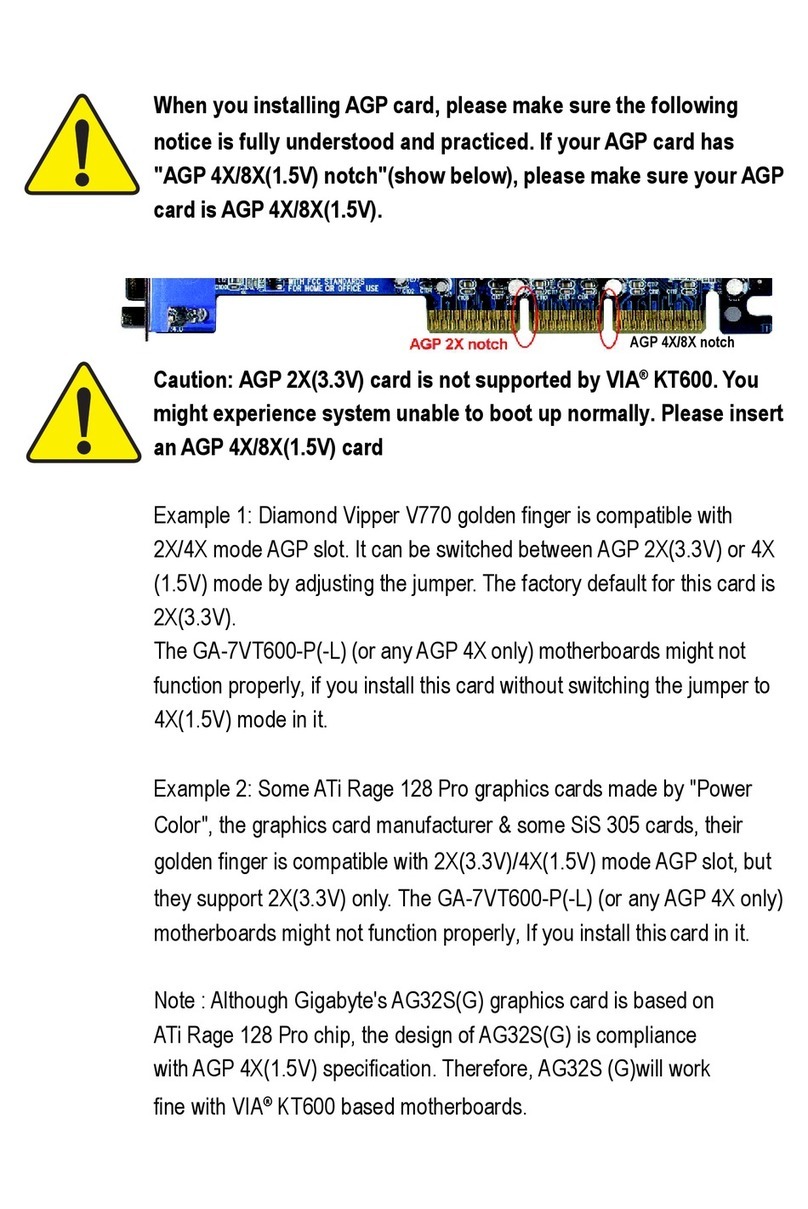 Giga-Byte Communications GA-7VT600-P User manual