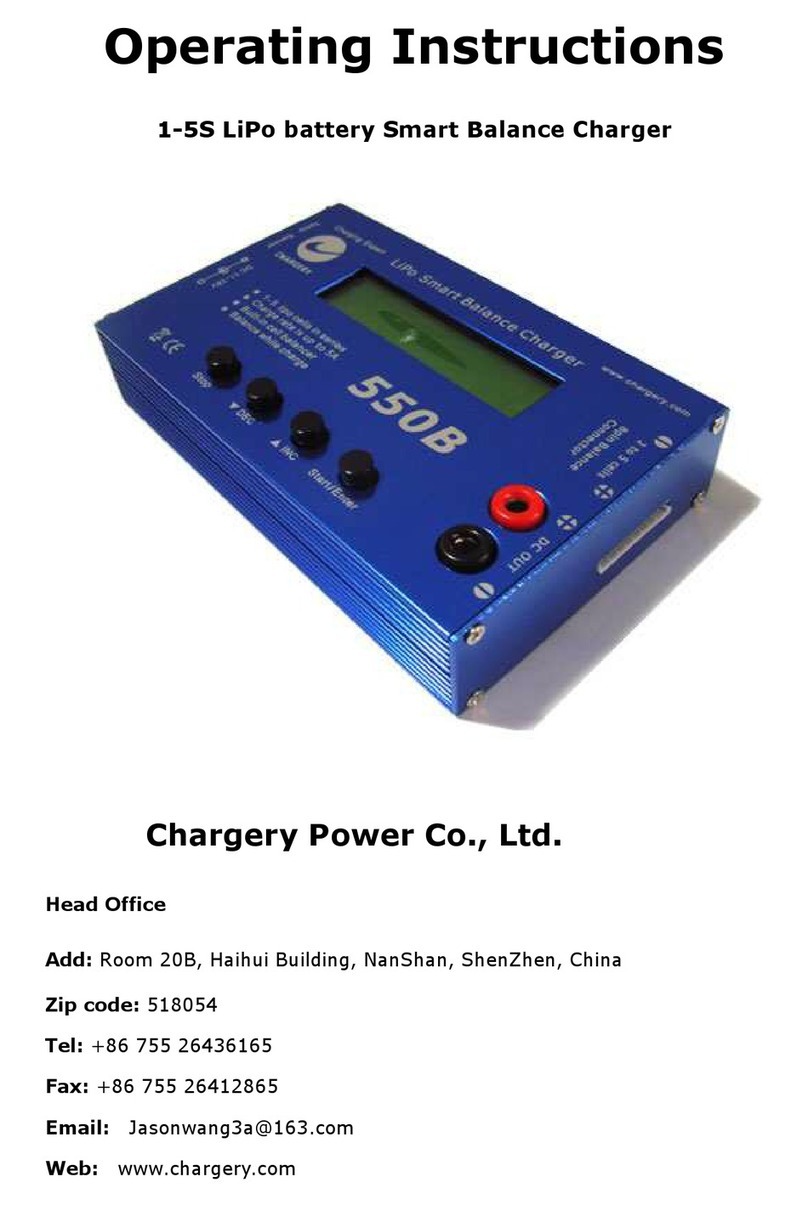 Chargery Power 550B operating instructions Chargery Power 550B operating instructions
