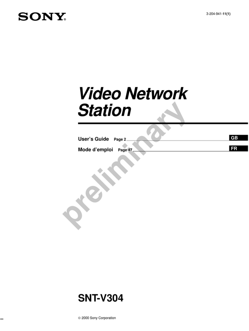 Sony SNT-V304 User manual