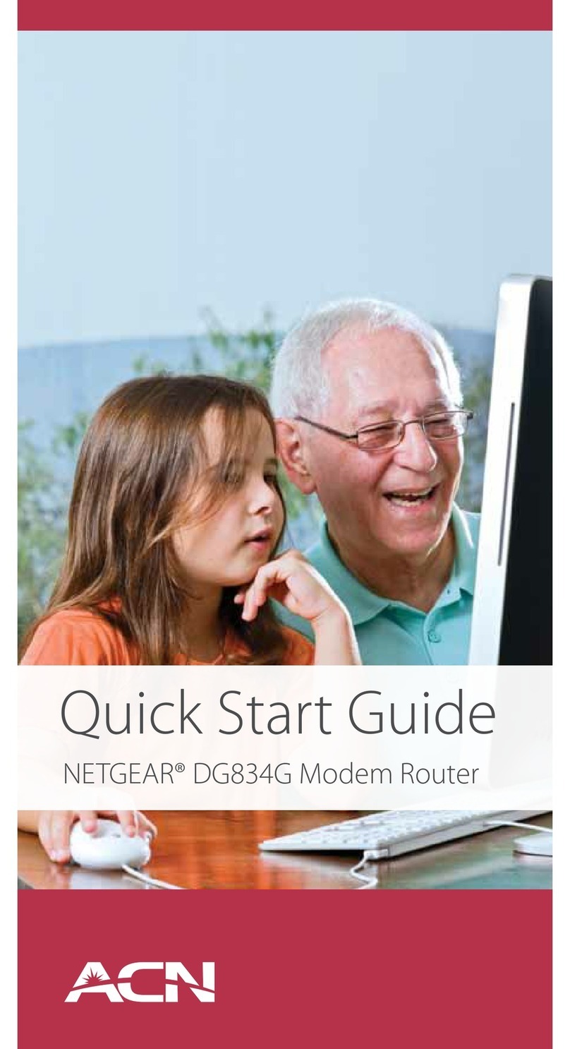 ACN NETGEAR DG834G quick start guide