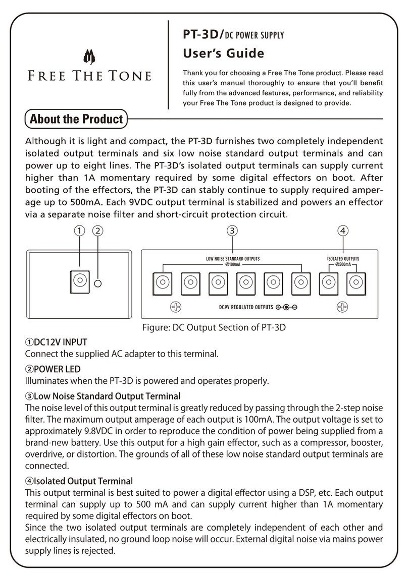 Free The Tone PT-3D user guide