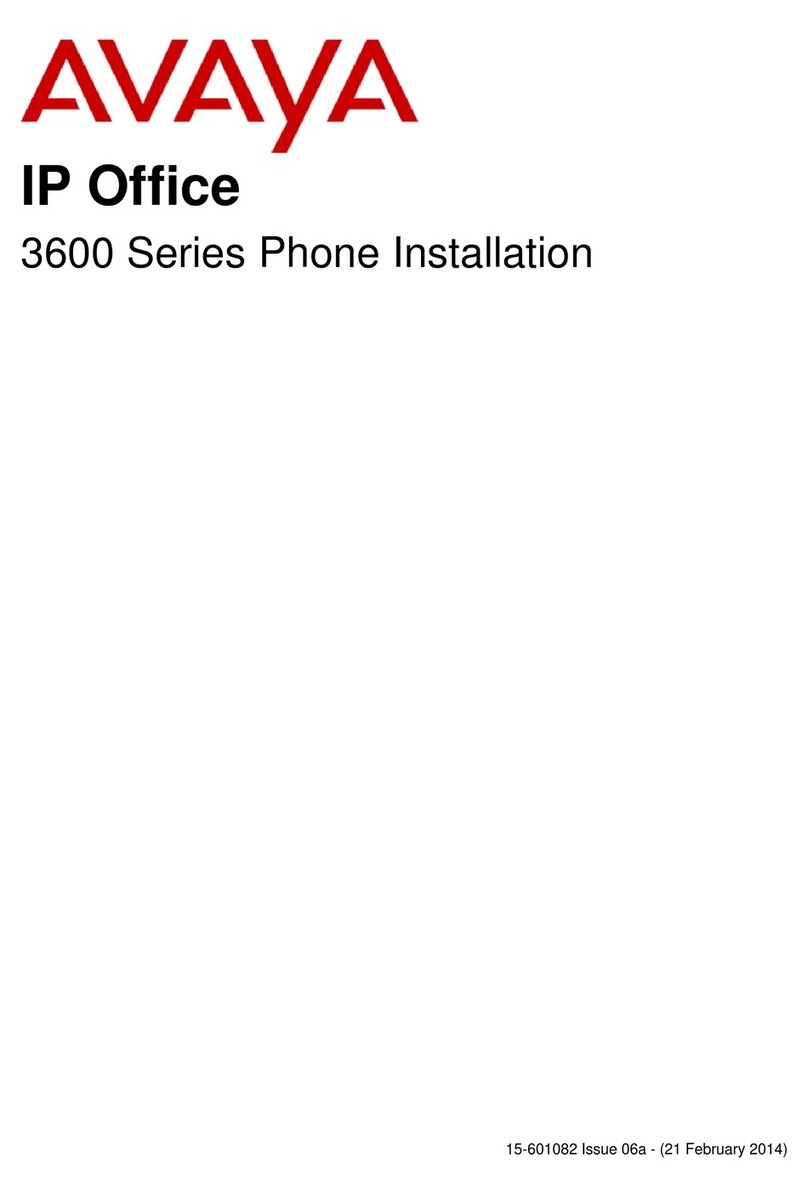 Avaya 3600 Series User manual