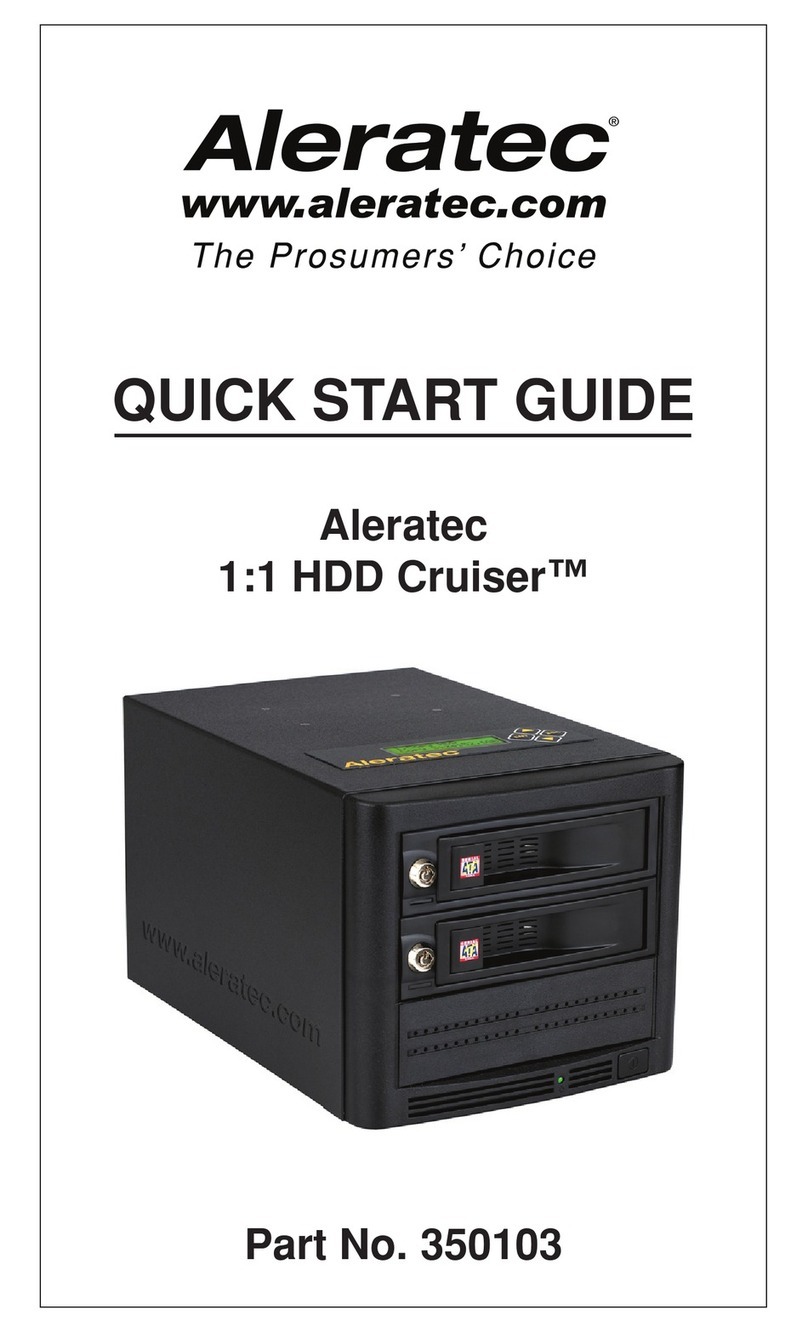 Aleratec 1:1 HDD Cruiser quick start guide